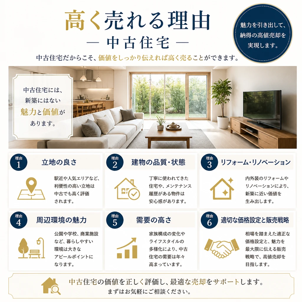 高く売れる理由